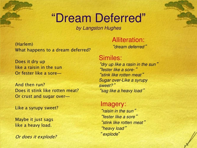Interpretations Of A Dream Deferred