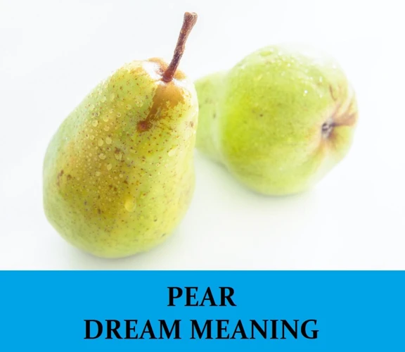 Interpreting A Black Pear In Your Dreams